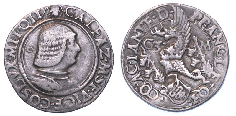 MILANO. GALEAZZO MARIA SFORZA, 1466-1476. Testone o lira.  - Asta Numismatica - I - Cambi Casa d'Aste