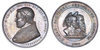 Stato Pontificio. Pio IX (giovanni Maria Mastai Ferretti), 1846-1878. Medaglia Annuale in Argento...