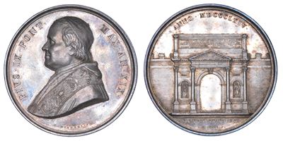 Stato Pontificio. Pio IX (giovanni Maria Mastai Ferretti), 1846-1878. Medaglia Annuale in Argento...