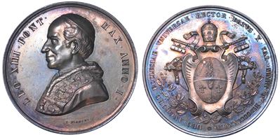 Roma. Leone XIII (vincenzo Gioacchino Luigi Pecci), 1878-1903. Medaglia Annuale in Argento 1878/a...