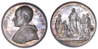 Roma. Leone XIII (vincenzo Gioacchino Luigi Pecci), 1878-1903. Medaglia Annuale in Argento 1892/a...