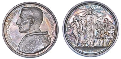 Roma. Benedetto XV (giacomo della Chiesa), 1914-1922. Medaglia Annuale in Argento 1919/a. V. la C...