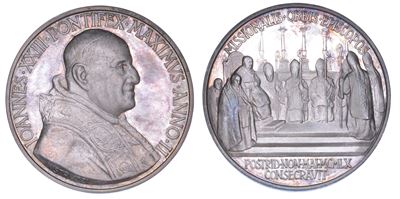 Vaticano. Giovanni XXIII (angelo Giuseppe Roncalli), 1958-1963. Medaglia Annuale in Argento 1959/...