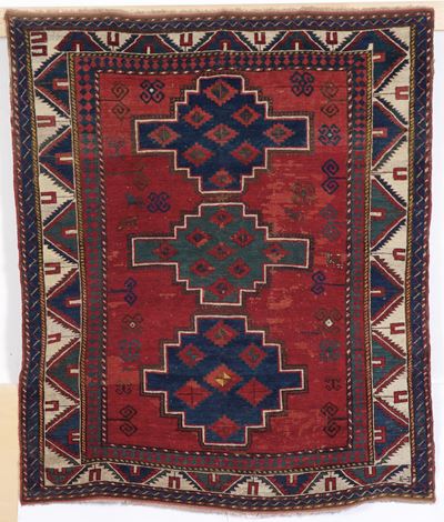 Tappeto Kazak, Caucaso Fine XIX Secolo