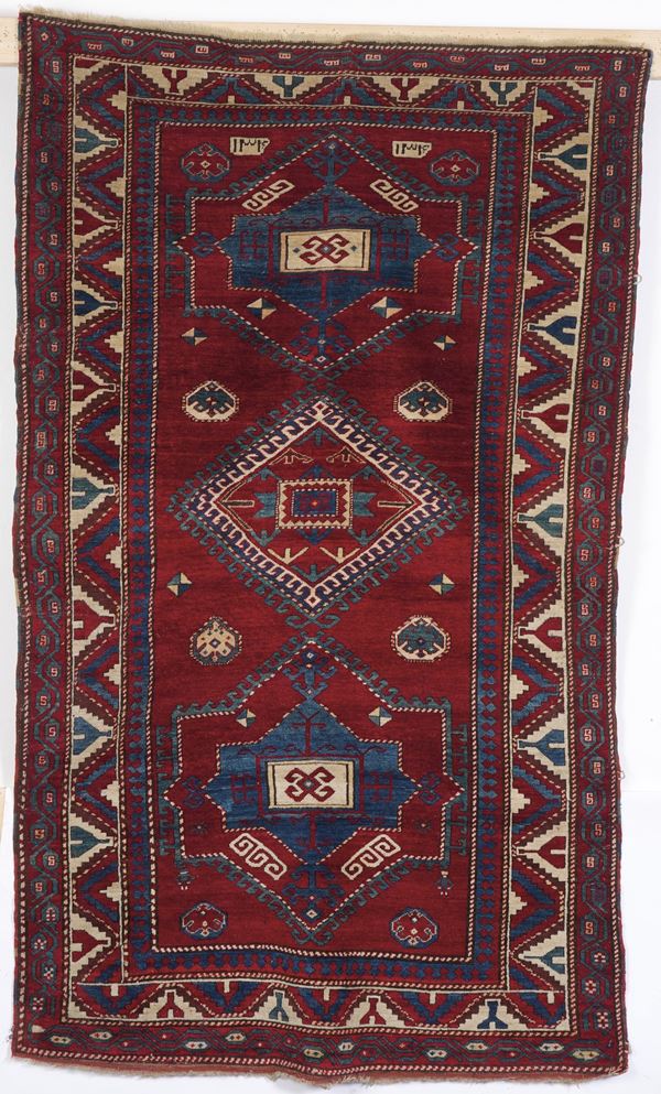 Tappeto Kazak, caucaso fine XIX secolo