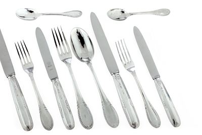 Servizio di Posate. Argenteria Italiana del XX Secolo, Argentiere Ricci & C. Alessandria