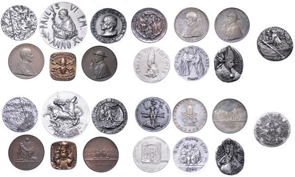 VATICANO. PAOLO VI (Giovanni Battista Montini), 1963-1978. Lotto di tredici medaglie.