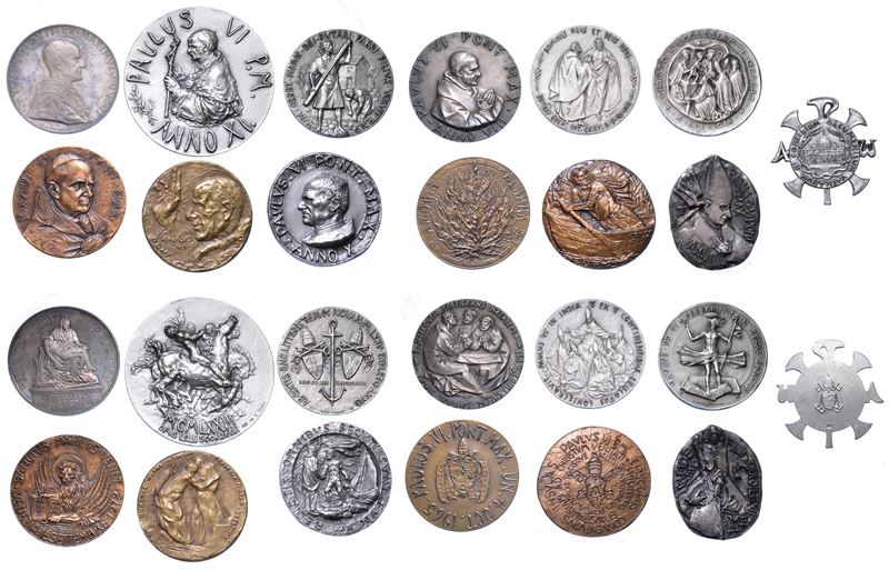 VATICANO. PAOLO VI (Giovanni Battista Montini), 1963-1978. Lotto di tredici medaglie.  - Auction Numismatics - Medals and popes - II - Cambi Casa d'Aste