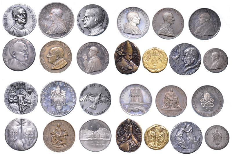 VATICANO. PAOLO VI (Giovanni Battista Montini), 1963-1978. Lotto di tredici medaglie.  - Auction Numismatics - Medals and popes - II - Cambi Casa d'Aste