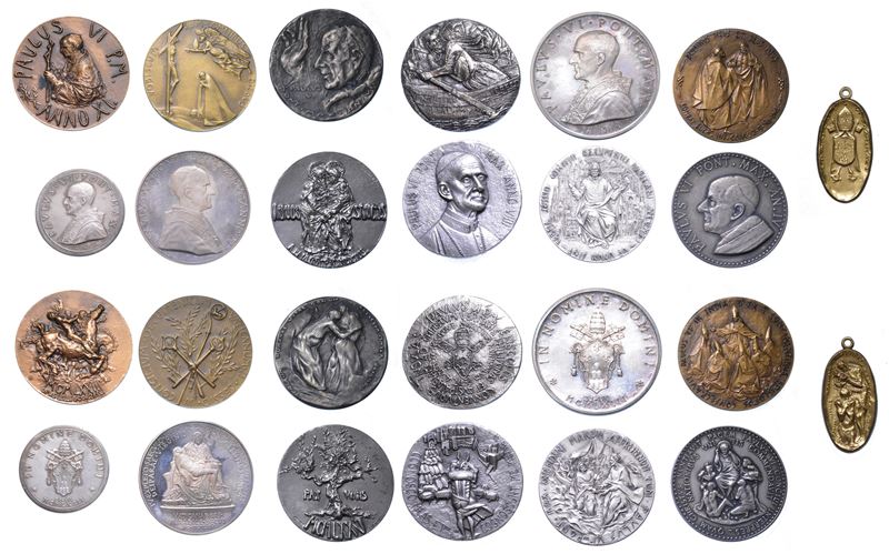 VATICANO. PAOLO VI (Giovanni Battista Montini), 1963-1978. Lotto di tredici medaglie.  - Auction Numismatics - Medals and popes - II - Cambi Casa d'Aste
