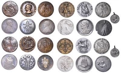 Vaticano. Paolo Vi (giovanni Battista Montini), 1963-1978. Lotto di Tredici Medaglie.
