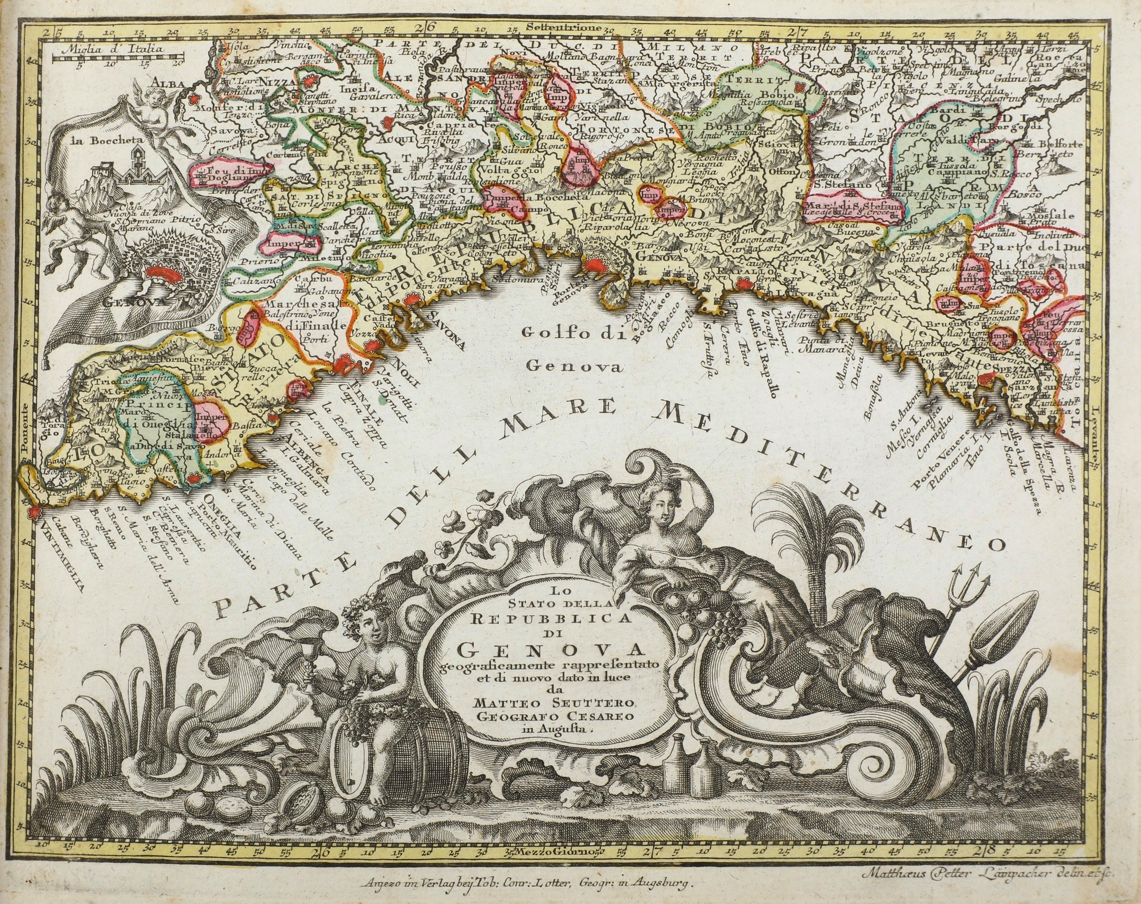 Lotter Tobias Conrad (1717-1777) Atlas Minor Praecipua Orbis Terrarum Imperia...augsburg, s.D. (m...