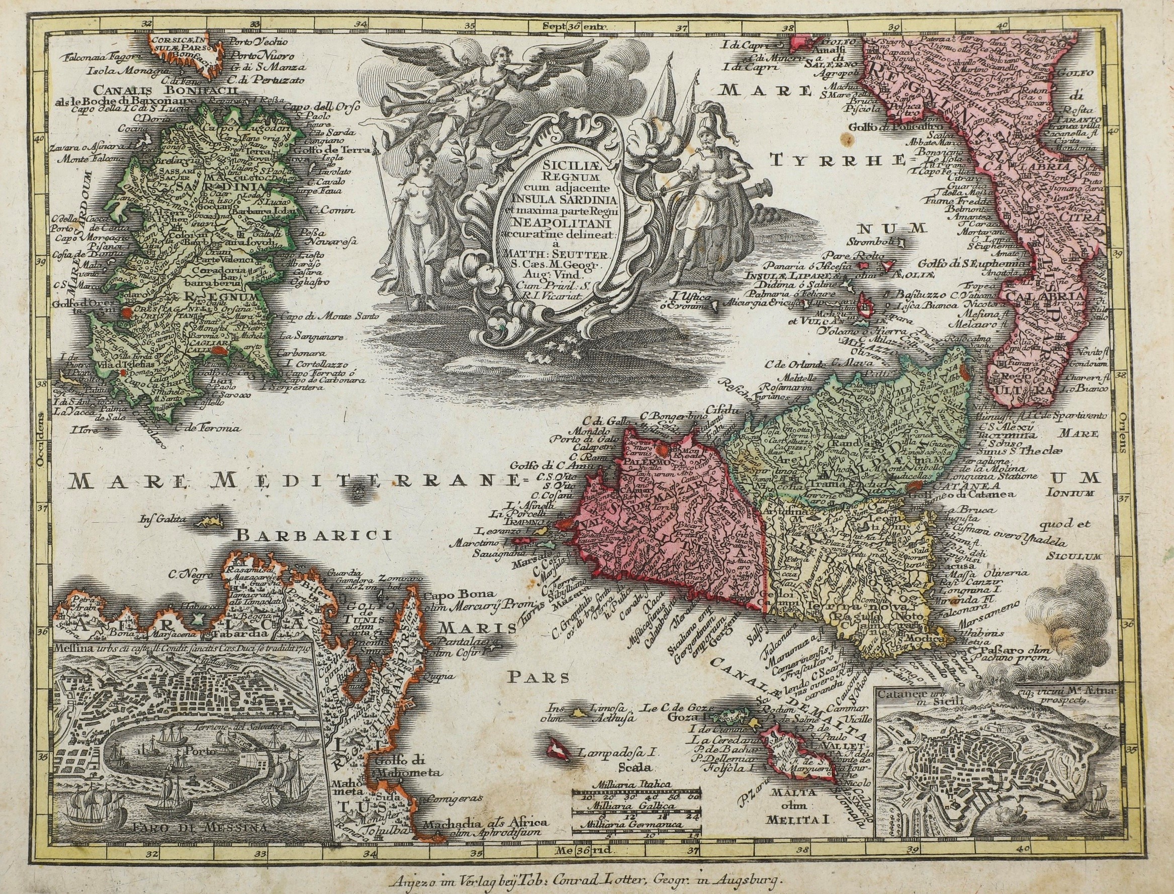 Lotter Tobias Conrad (1717-1777) Atlas Minor Praecipua Orbis Terrarum Imperia...augsburg, s.D. (m...