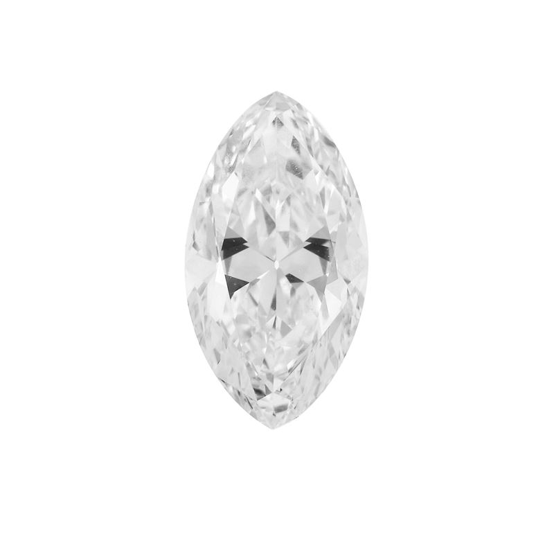 Marquise cut diamond weighing 2.17 carats, color E, clarity VS2, fluorescence none. Gemmological Report R.A.G. Torino n. D24028mn  - Auction Fine Jewellery - Cambi Casa d'Aste