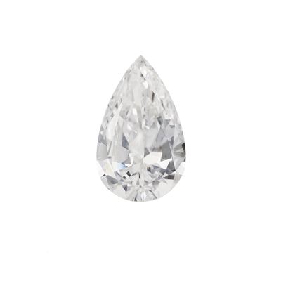 Diamante Taglio a Goccia, a Brillante Modificato, di Ct 3.01, Colore D, Caratteristiche Interne V...