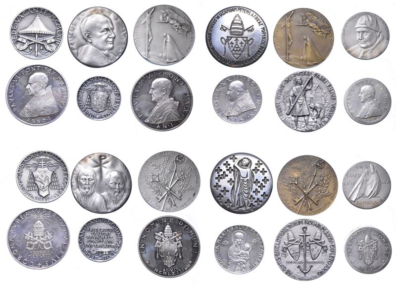 VATICANO. Lotto di dodici medaglie.  - Auction Numismatics - Medals and popes - II - Cambi Casa d'Aste