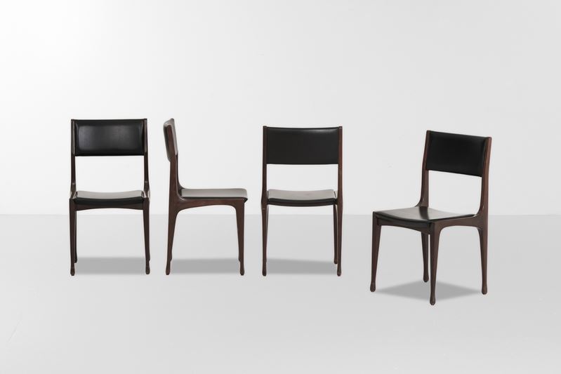 Carlo De Carli : Quattro sedie mod. 693  - Auction Design Lab - Cambi Casa d'Aste