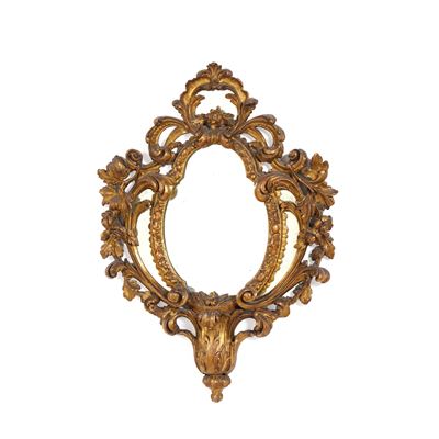 Cornice con Specchiera di Forma Sagomata. XIX Secolo