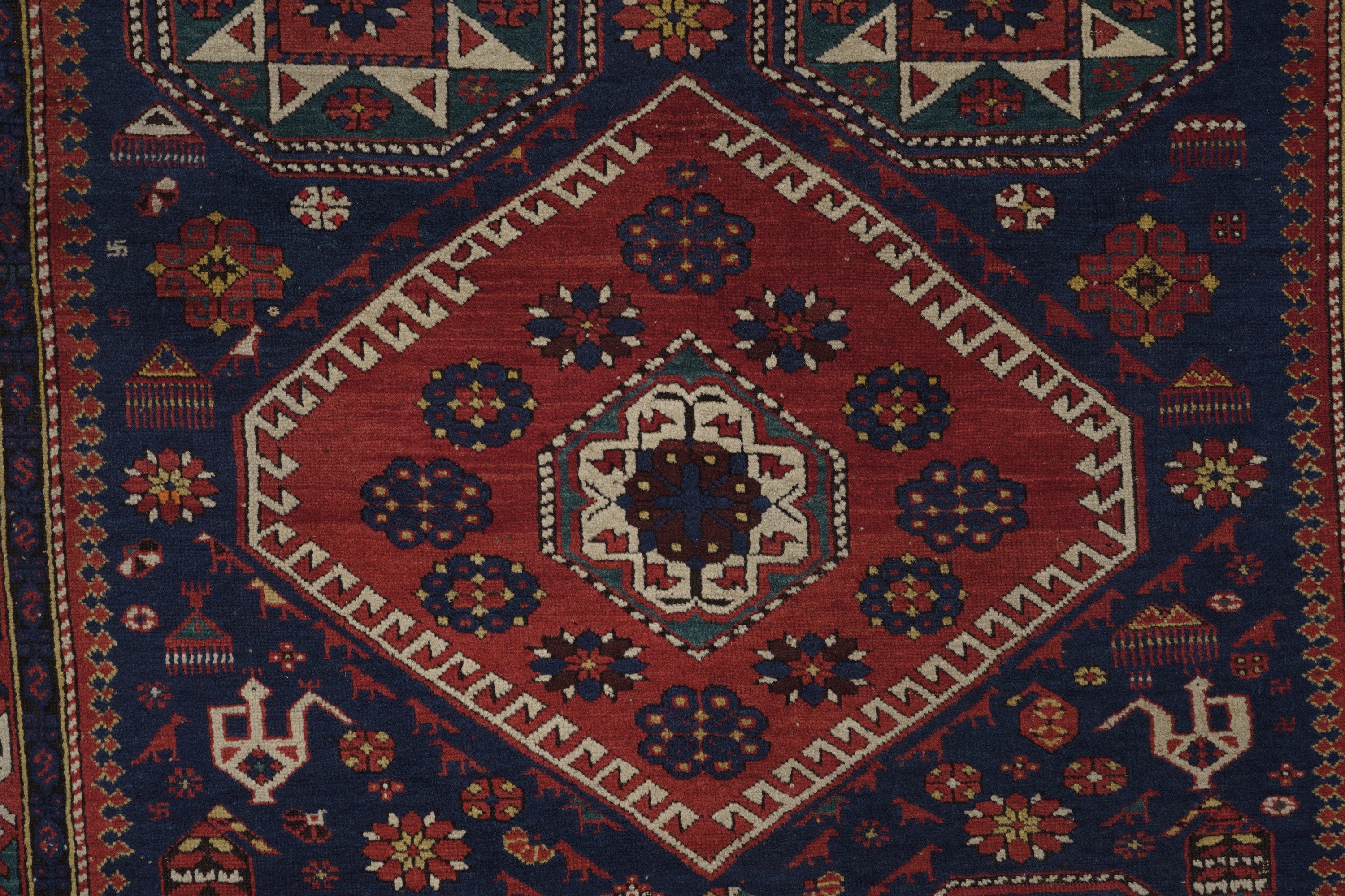 Tappeto Shirvan, Caucaso Fine XIX Inizio XX Secolo