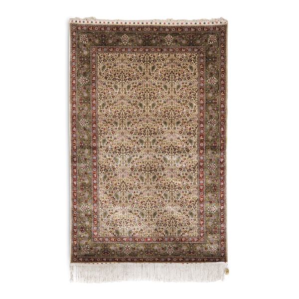 Tappeto in seta, Anatolia metà XX secolo