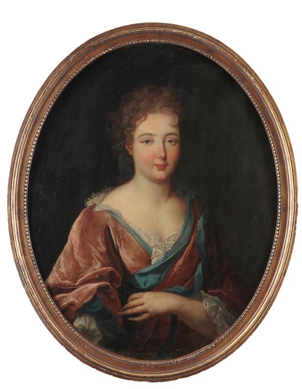 Scuola francese del XVIII secolo Ritratto di gentildonna