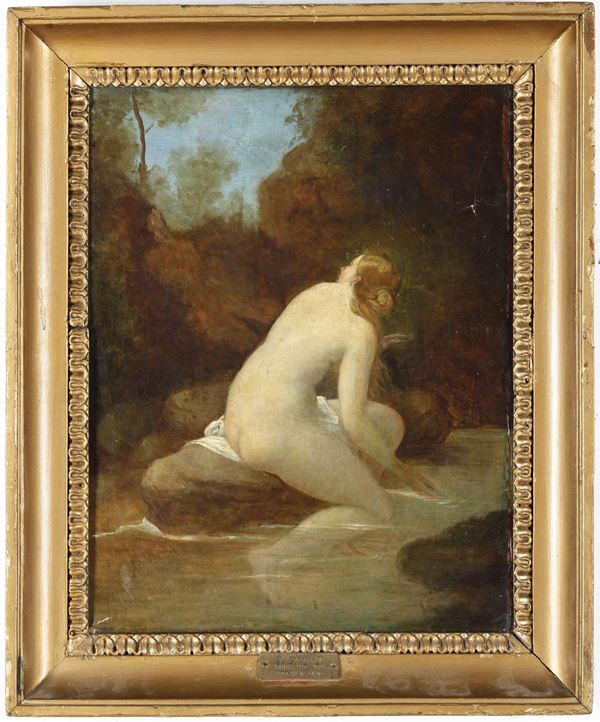 Scuola del XIX secolo Nudo di fanciulla