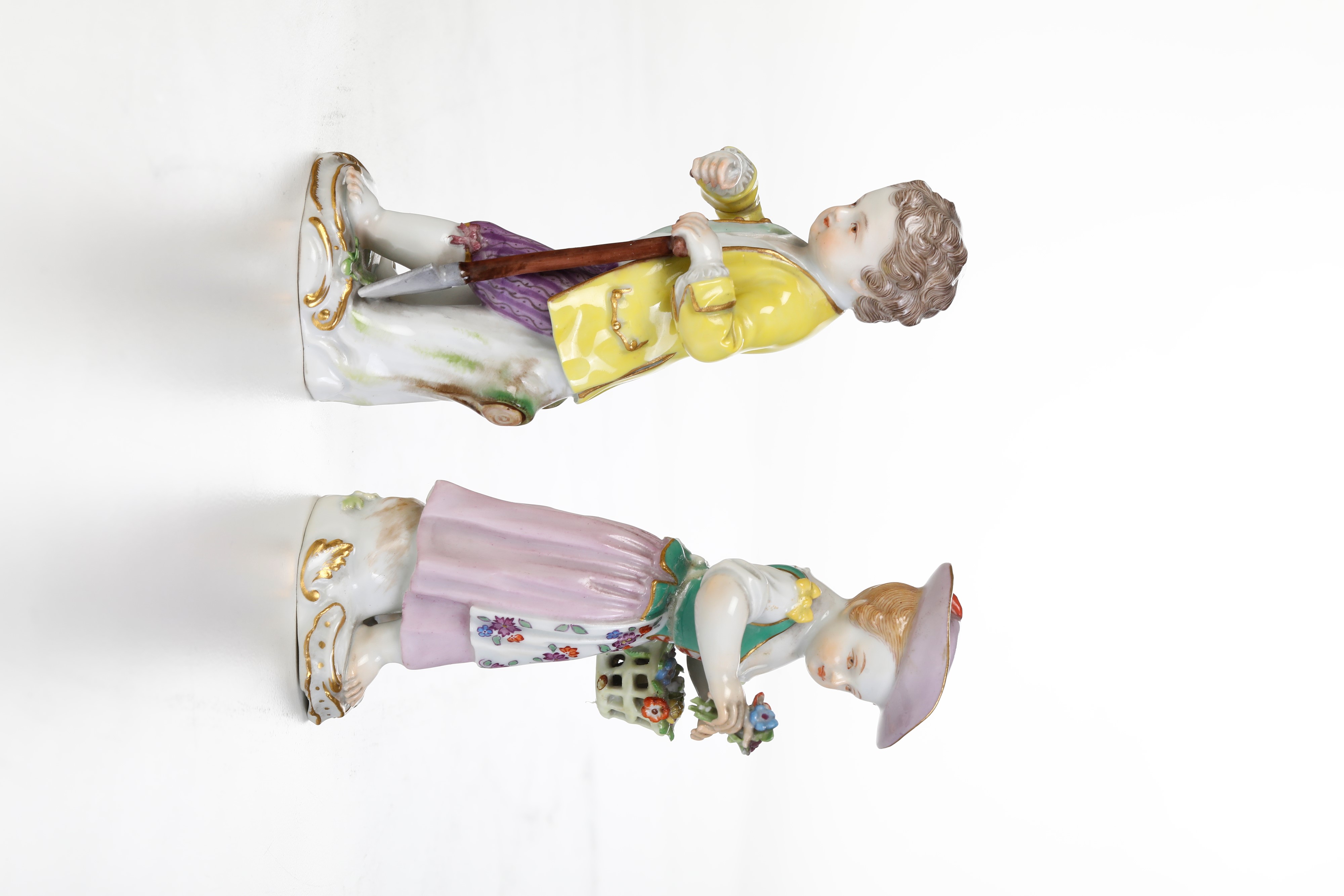 Coppia di Figurine Giovani Giardinieri.meissen, 1924-1934.