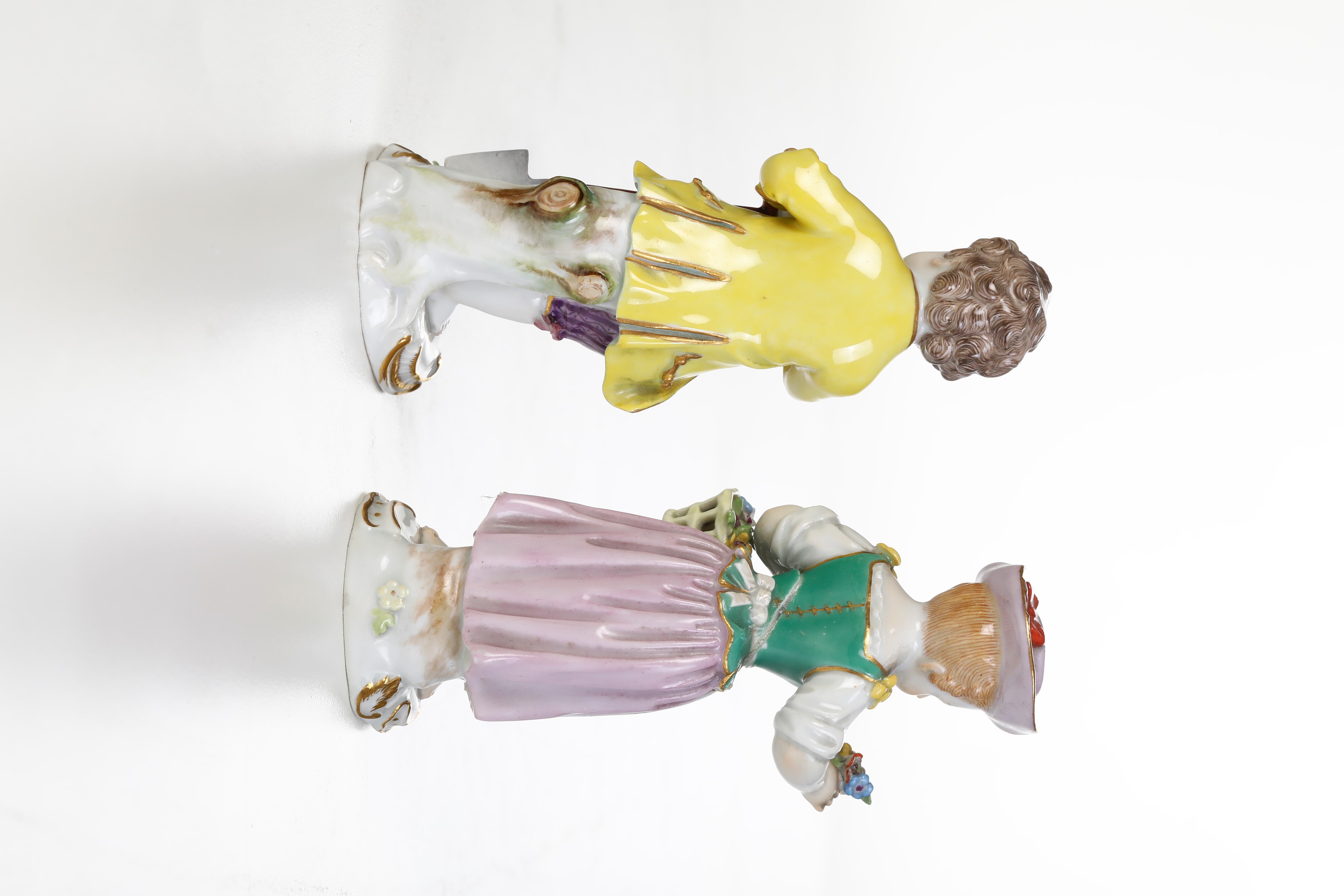 Coppia di Figurine Giovani Giardinieri.meissen, 1924-1934.
