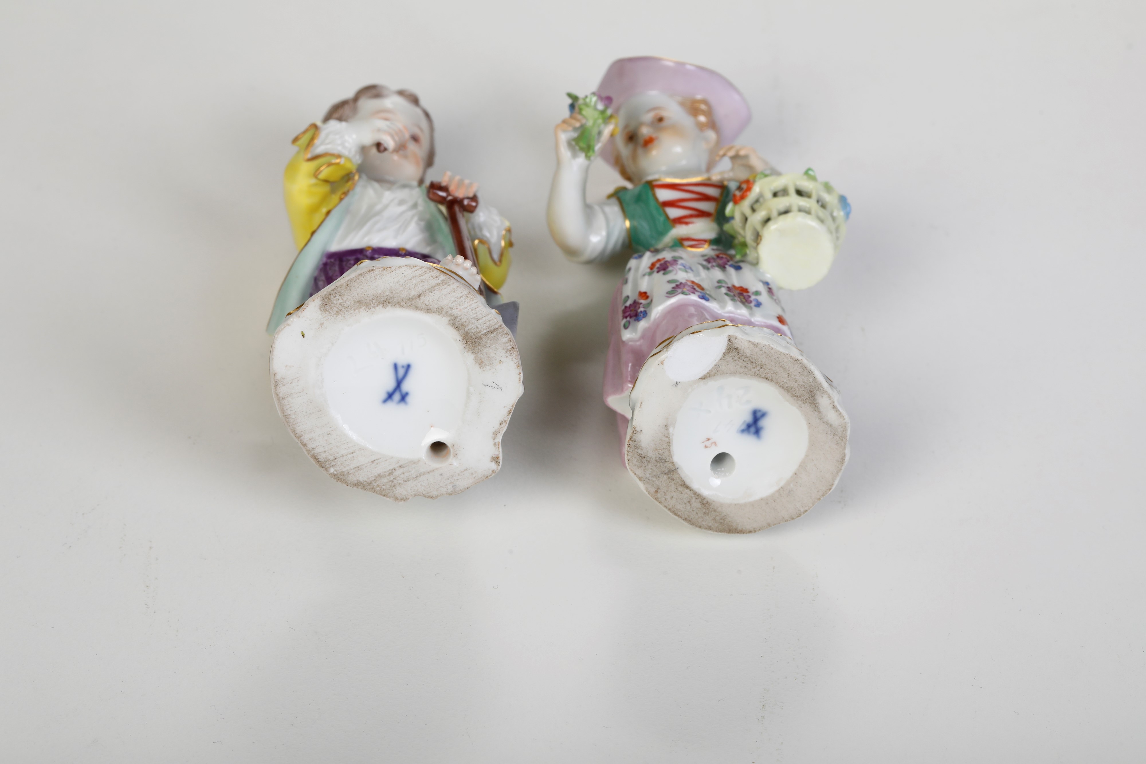 Coppia di Figurine Giovani Giardinieri.meissen, 1924-1934.