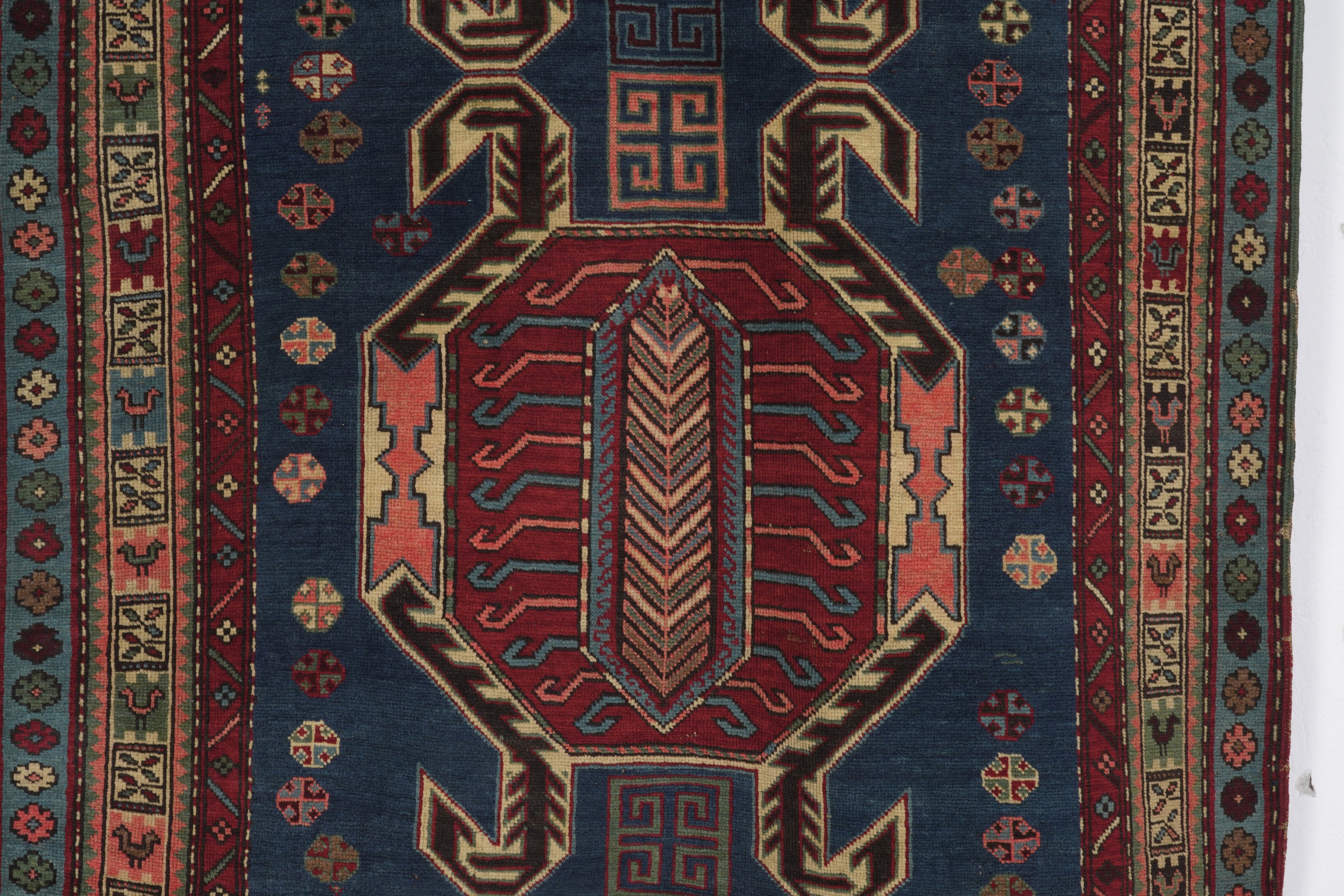 Tappeto Shirvan, Lenkoran, Caucaso Fine XIX Inizio XX Secolo