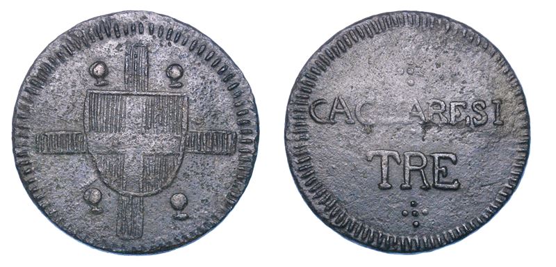 REGNO DI SARDEGNA. VITTORIO EMANUELE I DI SAVOIA, 1802-1821. Da 3 Cagliaresi.  - Auction Numismatics - I - Cambi Casa d'Aste