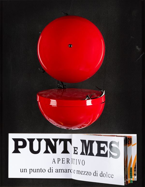 Armando Testa - Espositore pubblicitario Punt e Mes aperitivo