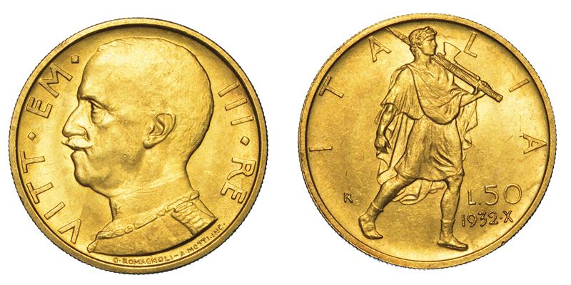 REGNO D'ITALIA. VITTORIO EMANUELE III DI SAVOIA, 1900-1946. 50 Lire 1932/A. X. Littore.  - Asta Numismatica - I - Cambi Casa d'Aste