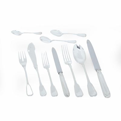 Servizio di Posate per 8 Persone. Argenteria Italiana del XX Secolo, Argentiere Cesa, Alessandria