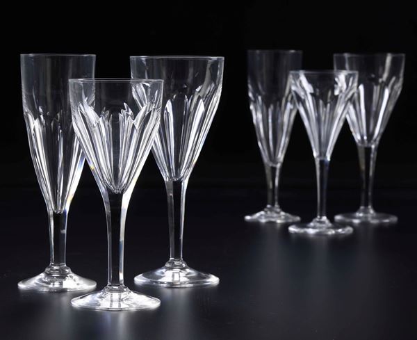 Servizio di calici.  Svezia, Manifattura Kosta Boda, seconda metà del XX secolo.