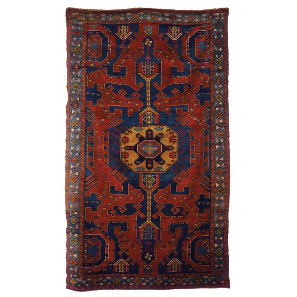 Particolare tappeto Kazak, Caucaso fine XIX inizio XX secolo