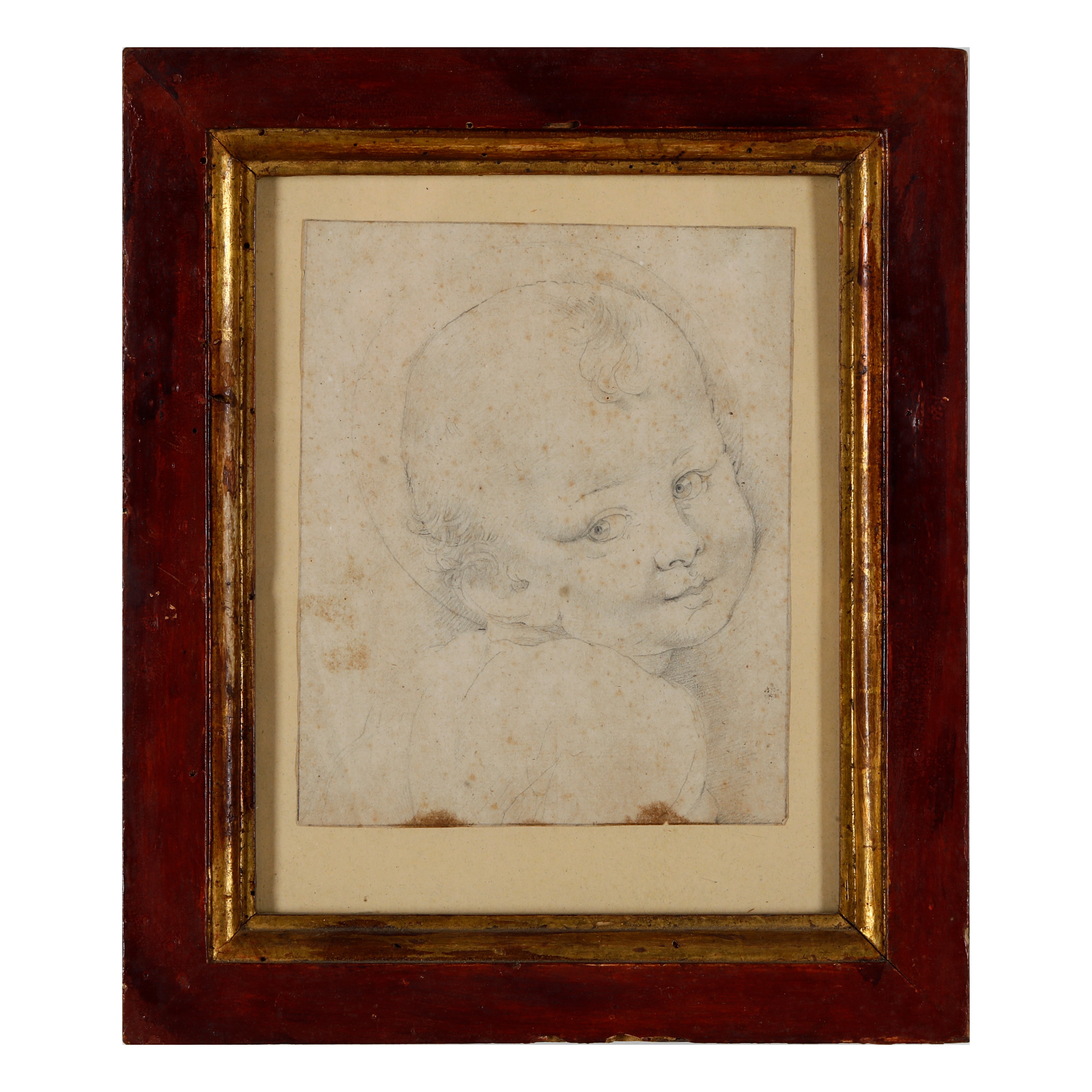 Scuola del XIX secolo Volto di Gesù Bambino