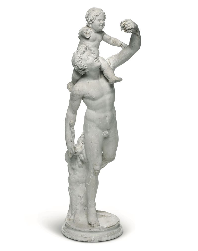 Plasticatore dell’inizio del XX secolo Bacco e Erote  - Auction 19th-20th Century Sculpture - Cambi Casa d'Aste