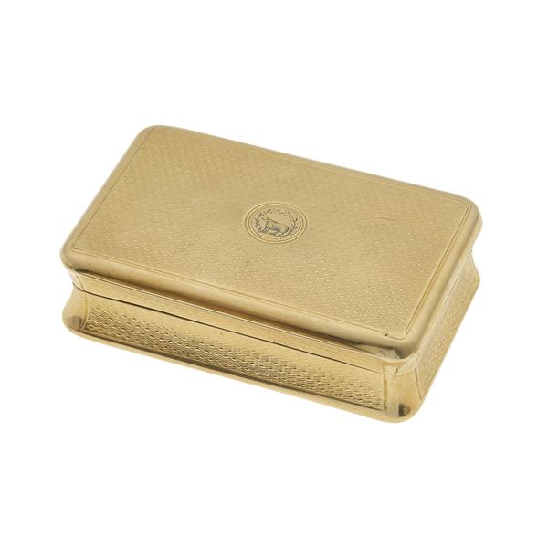 Gold box. English hallmarks. Workmaster's hallmarks in Jackson English goldsmiths and their marks p. 227, ed. 1964