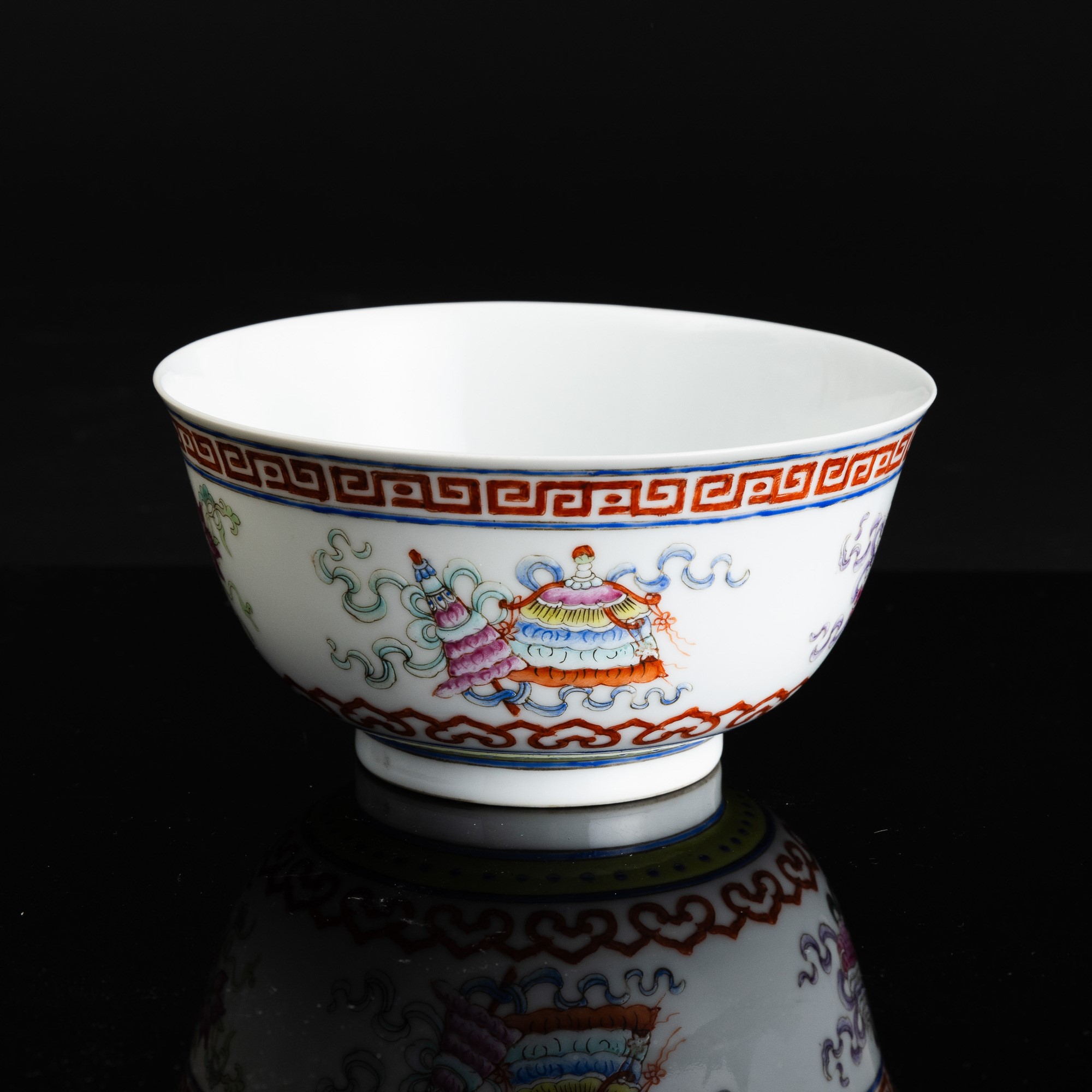Coppa in Porcellana Famiglia Rosa, Cina, Dinastia Qing, Marca e del Periodo Tongzhi Nianzhi (1862...