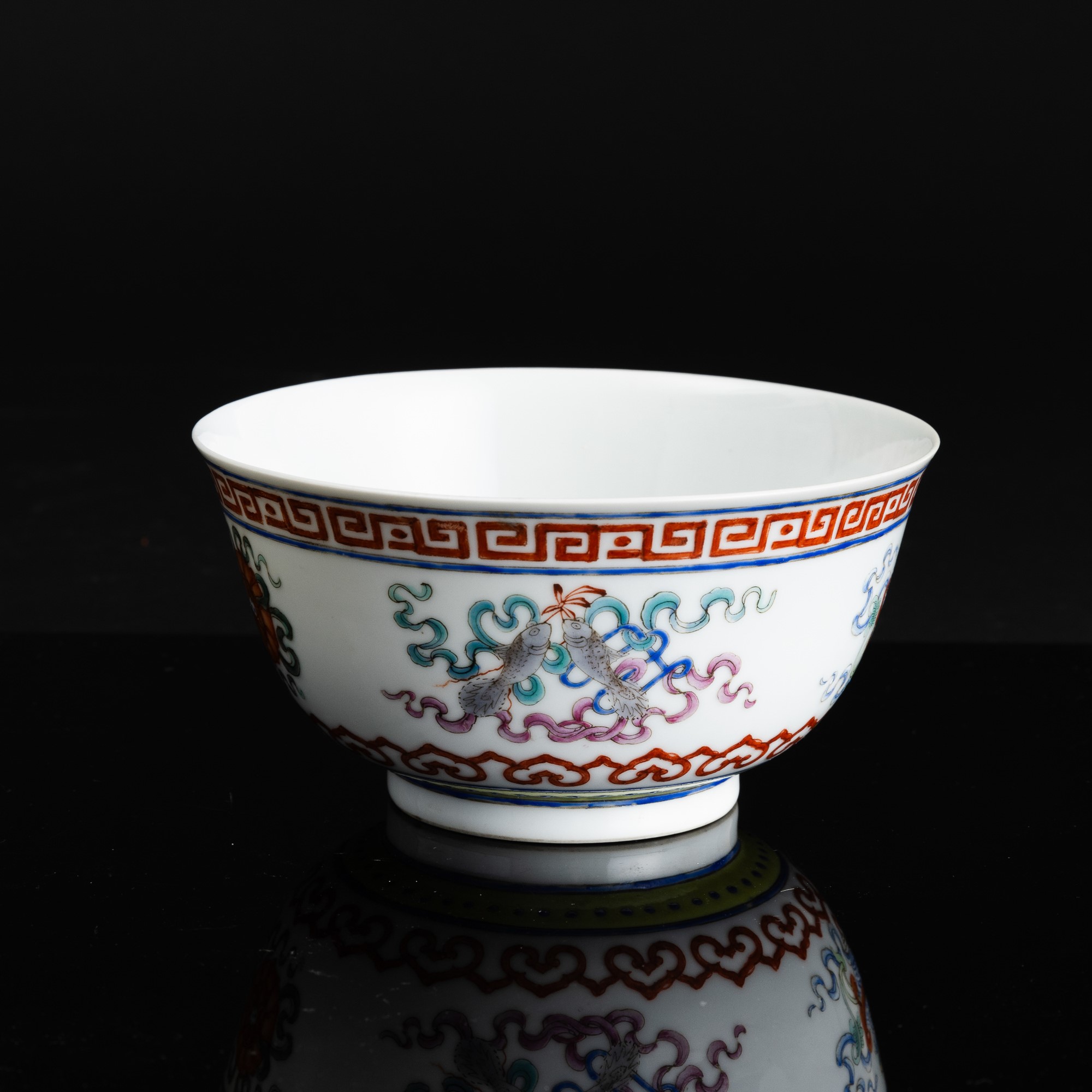 Coppa in Porcellana Famiglia Rosa, Cina, Dinastia Qing, Marca e del Periodo Tongzhi Nianzhi (1862...