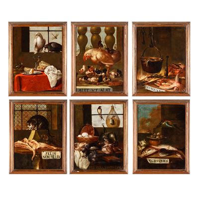 Scuola del XVIII Secolo Interni di Cucina