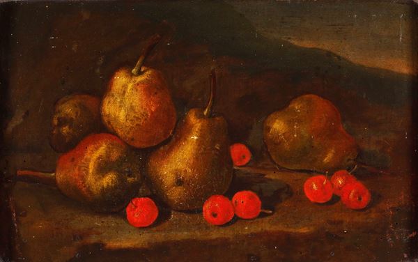 Scuola dell'inizio del XVIII secolo Natura morta con frutti