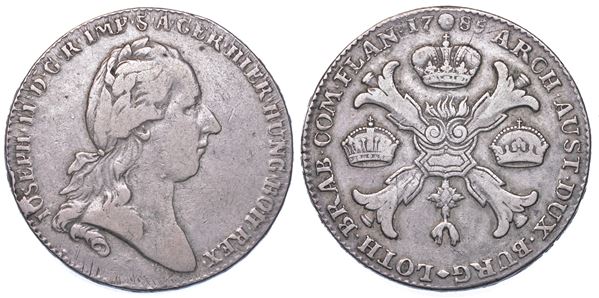 PAESI BASSI AUSTRIACI. JOSEPH II, 1780-1790. Thaler 1785. Bruxelles.