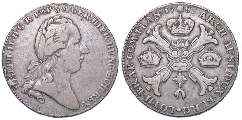 PAESI BASSI AUSTRIACI. JOSEPH II, 1780-1790. Thaler 1785. Bruxelles.  - Asta Numismatica - I - Cambi Casa d'Aste