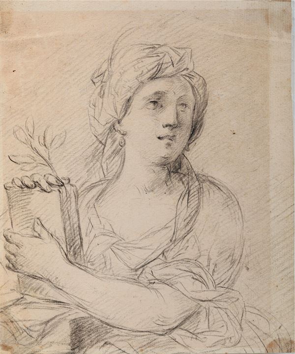 Scuola romana del XVIII secolo Figura di sibilla