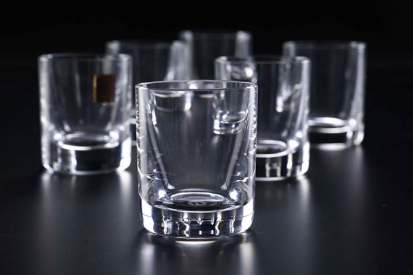 Sei Tumbler.<BR>Francia, Manifattura Saint Louis, fine del XX o inizio del XXI secolo.<BR>
