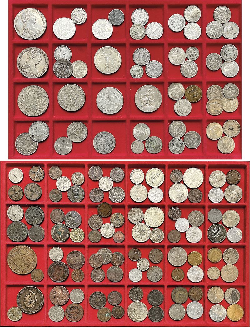 AUSTRIA E UNGHERIA. Lotto di circa 150 monete.  - Asta Numismatica - I - Cambi Casa d'Aste