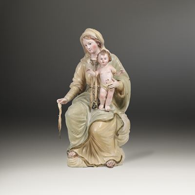 Madonna del Carmine. Arte Barocca Italiana del XVIII Secolo