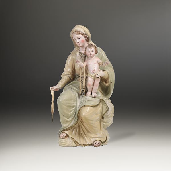 Madonna del Carmine. Arte barocca italiana del XVIII secolo